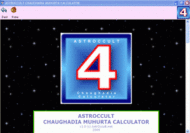 Astroccult Chaughadia Muhurta Calculator screenshot